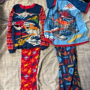 Disney Planes Kids Pajama Set - Blue, Red, and Orange